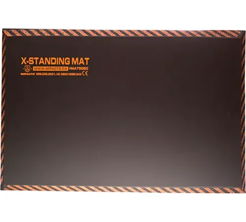 Impacto X-Standing Mat, 16" X 28", Safety Edges, Waterproof Foam, Meets Flammability Standard