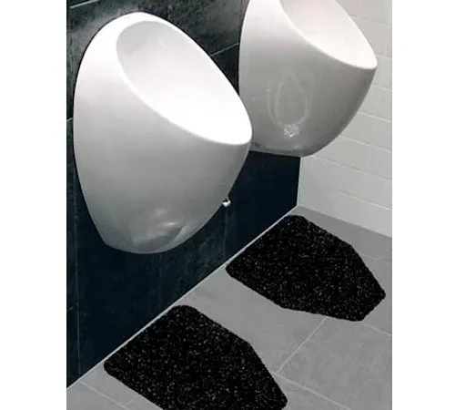 Wizkid Antimicrobial Original Urinal Mats, Black 12/Pack - OR-10001-BL Box