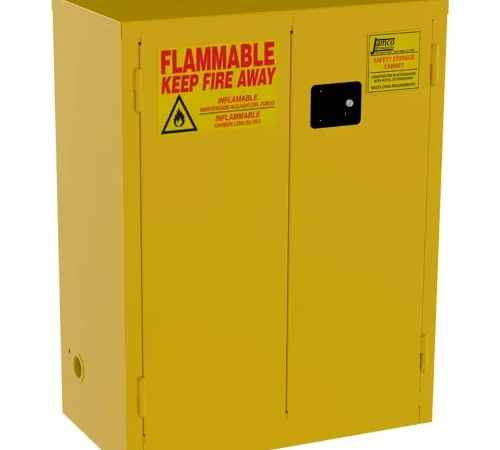 Jamco Flammable Liquid Storage Cabinet, Self Close Door, 28 Gallon Capacity, 34"W x 18"D x 44"H