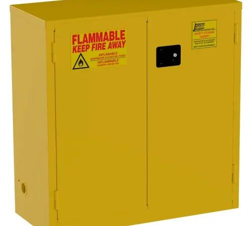 Jamco Flammable Liquid Storage Cabinet, Self Close Door, 30 Gallon Capacity, 43"W x 18"D x 44"H