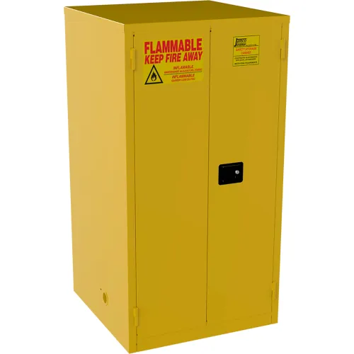 Jamco Flammable Liquid Storage Cabinet, Self Close Door, 60 Gallon Capacity, 34"W x 34"D x 65"H