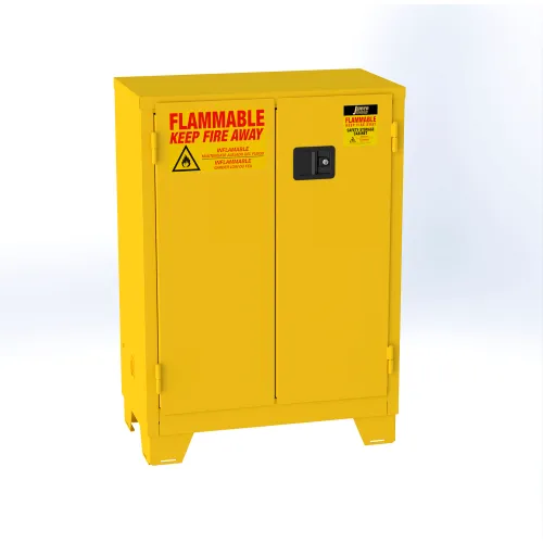 Jamco Forkliftable Flammable Liquid Storage Cabinet, Manual Close Door, 28 Gal. Cap., 34"Wx18"Dx49"H