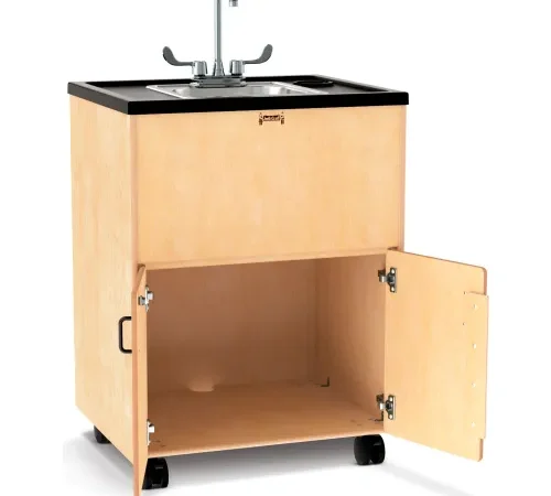 Jonti-Craft® Clean Hands Helper Portable Sink - 38" Counter - SS Sink - Plumbing Required