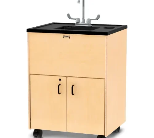 Jonti-Craft® Clean Hands Helper Portable Sink - 38" Counter - Plastic Sink