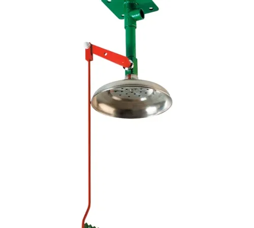 Hughes® Drench Shower w/ Galvanized Steel Pipe, Ceiling Mount
