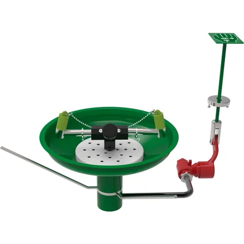 Hughes® Laboratory Eye & Face Wash Station, Table Mount, Stainless Steel Bowl