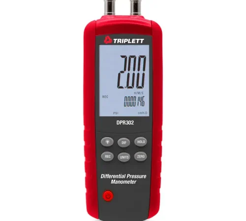 Triplett Differential Pressure Manometer, 2 psi