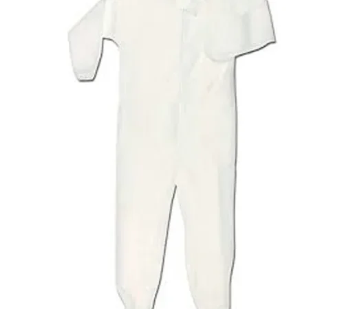 HD Polypropylene Coverall, Elastic Wrists & Ankles, Zipper Front, Single Collar, Blue, 4XL, 25/CS