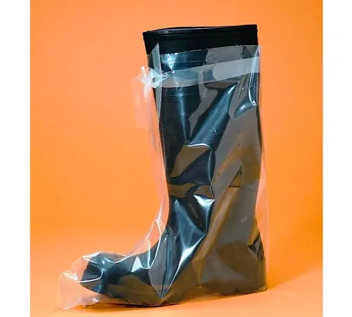 4 Mil Heavy Duty Polyethylene Boot Covers, Clear, LG, 50/Box