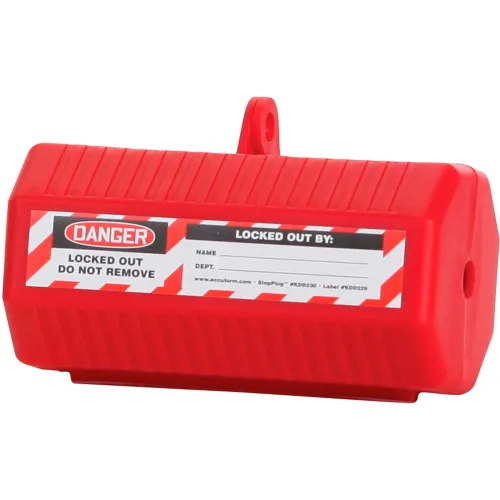 Accuform KDD230 Lockout, Stopout® Stopplug™ Ac Multi-Plug Lockout, Plastic