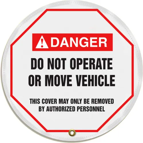 Accuform KDD714 Stopout® Steering Wheel Message Cover, Vinyl, 16" Diameter