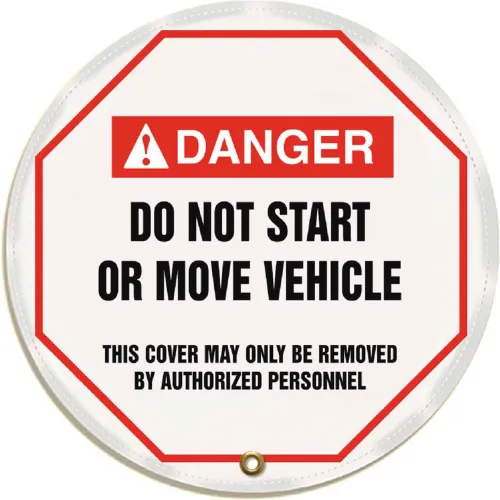 Accuform KDD726 Stopout® Steering Wheel Message Cover, Vinyl, 20" Diameter