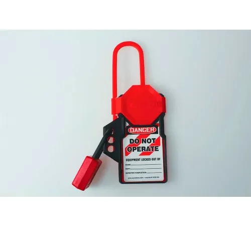 Accuform KDH115 Stopout® Tag 'N Hang Hasp, Plastic