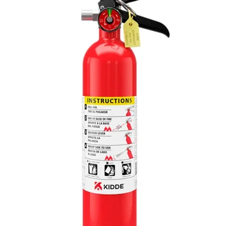 Kidde Pro Dry Chemical Commercial Fire Extinguisher, Wall Mount, Type A, B, C, 2.5 lb. Capacity - Pkg Qty 6