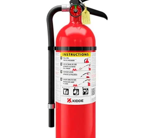 Kidde Pro Dry Chemical Fire Extinguisher w/ Metal Strap Bracket, Wall Mount, Type A, B, C, 5 lb Cap. - Pkg Qty 4