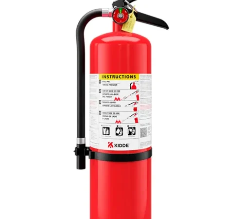 Kidde Pro Dry Chemical Commercial Fire Extinguisher, Wall Mount, Type A, B, C, 10 lb. Capacity
