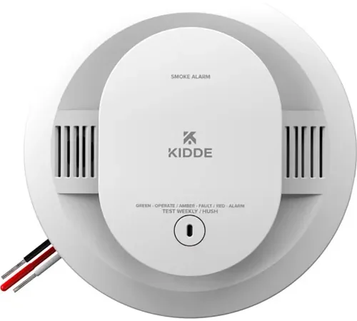 Kidde Firex Smoke Alarm, Hardwired with AA Backup Batteries - Pkg Qty 6