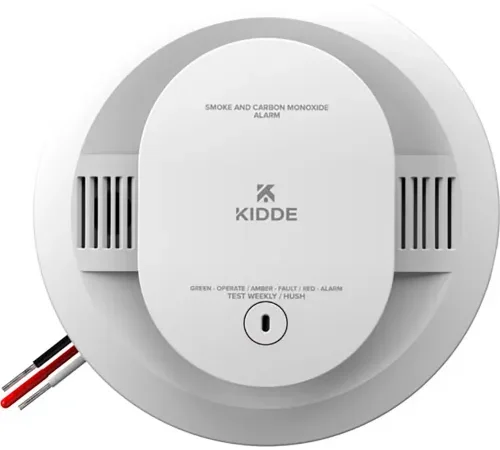 Kidde Firex Smoke & Carbon Monoxide Alarm Combination, Hardwired with AA Backup Batteries - Pkg Qty 6