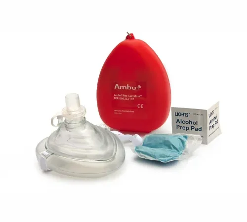 Ambu CPR Mask With 02 Inlet, 10-502