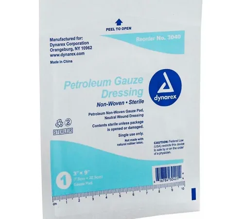 Kemp USA Petroleum Gauze Dressing 3" X 9", 200 PCS