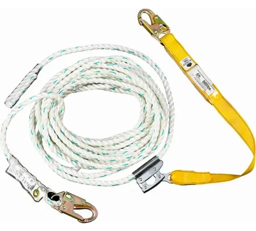 Werner® 50' Vertical Lifeline, 5/8" Poly Blend Rope, Snap Hook