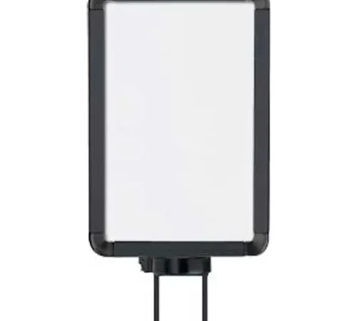 Lavi Industries, Vertical Swivel Sign Frame, 50-1130SV/MB, 7" x 11", For 7' Posts, Matte Black