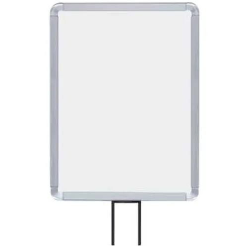 Lavi Industries, Vertical Fixed Sign Frame, 50-1131F7V-S/SA, 11" x 14", For 7' Posts, Satin