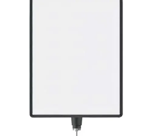 Lavi Industries, Vertical Drum Top Post Sign Frame, 50-1136DV/MB, 22" x 28", Matte Black