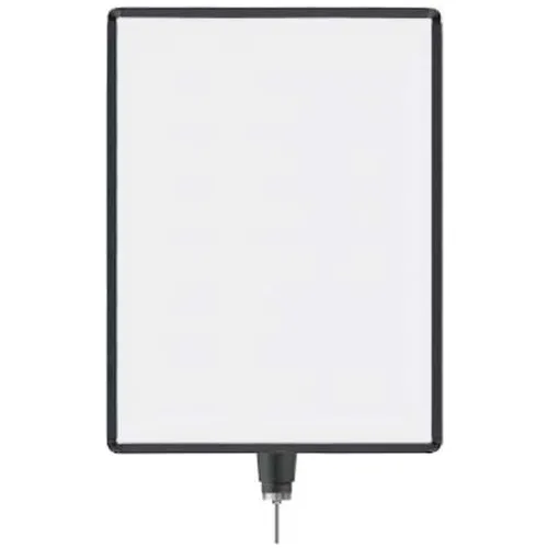 Lavi Industries, Vertical Drum Top Post Sign Frame, 50-1136DV/MB, 22" x 28", Matte Black
