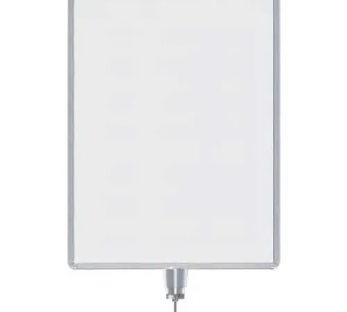 Lavi Industries, Vertical Drum Top Post Sign Frame, 50-1136DV/SA, 22" x 28", Satin