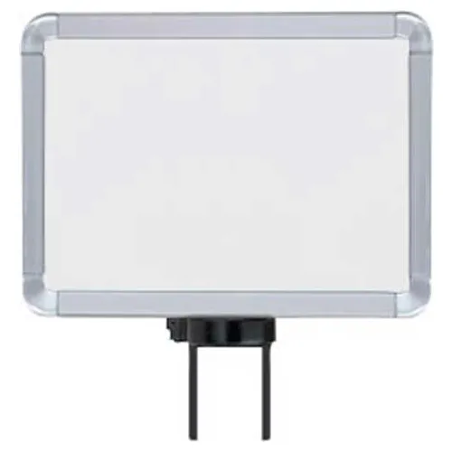 Lavi Industries, Horizontal Fixed Sign Frame, 50-1141SH-S/SA, 8.5" x 11", Slotted, Satin
