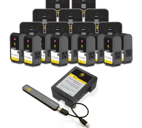 Lavi Industries Plug & Play Electronic Queuing System, 9 Stations Remotes