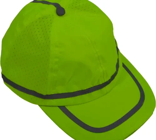 Petra Roc Hi-Visibility Baseball Cap, Polyester Mesh/Oxford, Lime, One Size