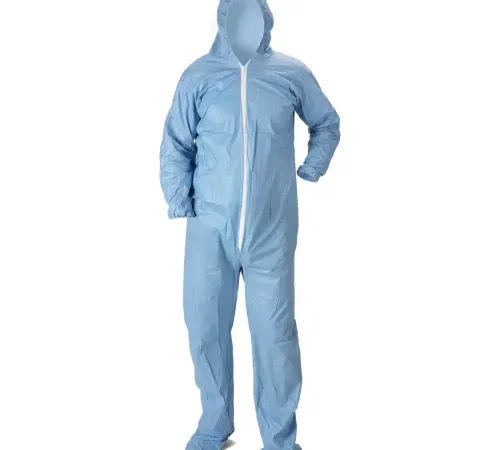 Lakeland Pyrolon® Plus 2 Disposable FR Coverall XL, Hood, Elastic Wrists/Ankles, 25/PK, 7428B