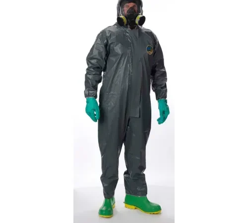 Lakeland Pyrolon® Plus 2 Disposable FR Coverall 2XL, Hood, Elastic Wrists/Ankles, 6/Cas, 7428B