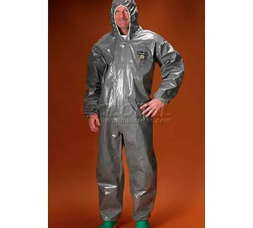 Lakeland ChemMax3 Coverall, Hood, Elastic Face, Wrists & Ankles, 3XL, 6/Case, C3T132-3X