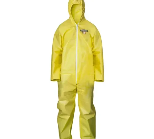 Lakeland ChemMax1 Coverall, Attached Hood, Elastic Wrists & Ankles, 3XL, 25/Case, C1B428Y-3X