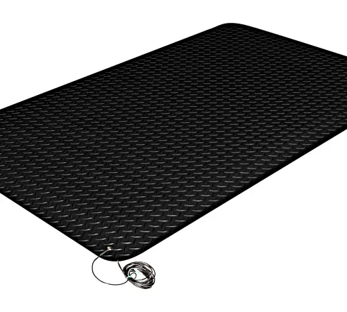 Crown Matting Technologies Electrically Conductive Floor Mat, 9/16" Thick, 2' x 3', Black