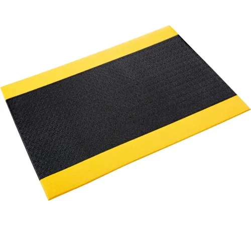 Crown Matting Technologies Comfort-King Clean Room Mat, 3/8" Thick,2'W x 3'L, Yellow/Black