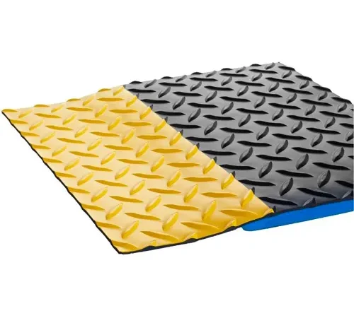 Crown Matting Technologies Worker's Delight Deck Plate Cleanroom Mat,5/8"Thick,2'Wx3'L,Yellow/Black