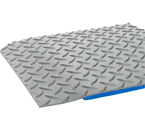 Crown Matting Technologies Worker's Delight Deck Plate Cleanroom Mat, 5/8" Thick, 3'Wx5'L, Gray