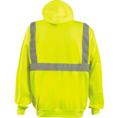 OccuNomix Classic Lightweight Hoodie, Class 2, Hi-Vis Yellow, ANSI, Class 2, M, LUX-SWTLH-YM - Image 2