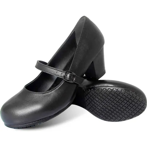 Genuine Grip® Women's Dress Mary Jane Shoes, Size 5.5M, Black