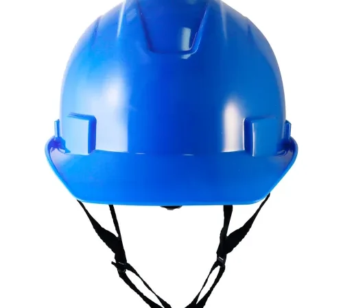 General Electric GH327 Non-Vented Cap Style Hard Hat, 4-Point Adjustable Ratchet Suspension, Blue