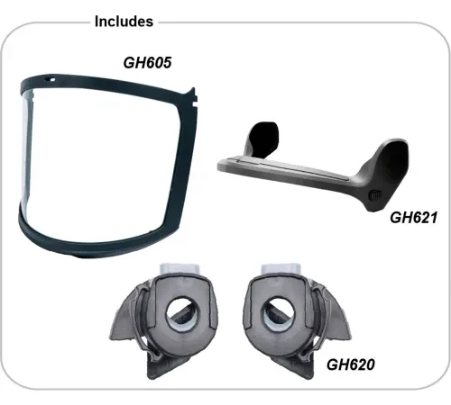 General Electric Full Face Visor Kit, Black