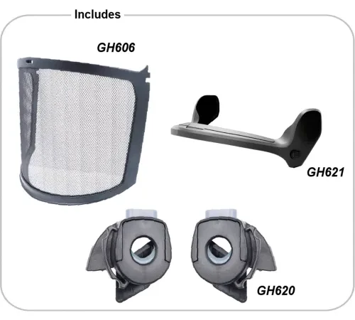 General Electric Full Face Mesh Visor Kit, Black