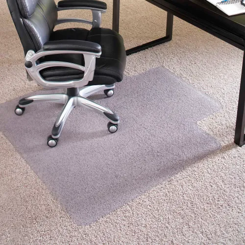 ES Robbins® Chair Mat for Carpet - 45"W x 53"L, 0.20" Thick - Beveled Edge - Image 2