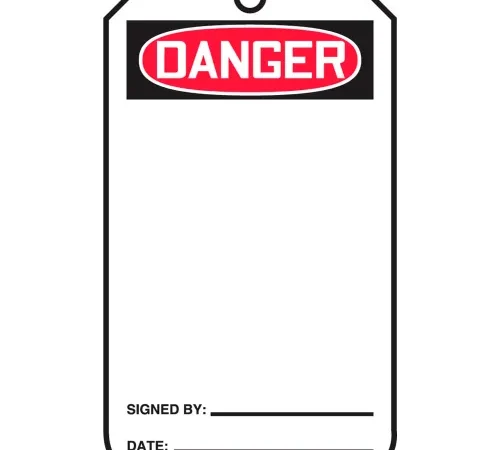 Accuform MDT185PTP Danger Tag, RP-Plastic, 25/Pack
