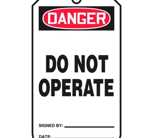 Accuform MDT189CTP Danger Do Not Operate Tag, PF-Cardstock, 25/Pack