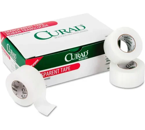 Curad® Transparent Surgical Tape, 1" x 10 yds, Clear, 12/Pack